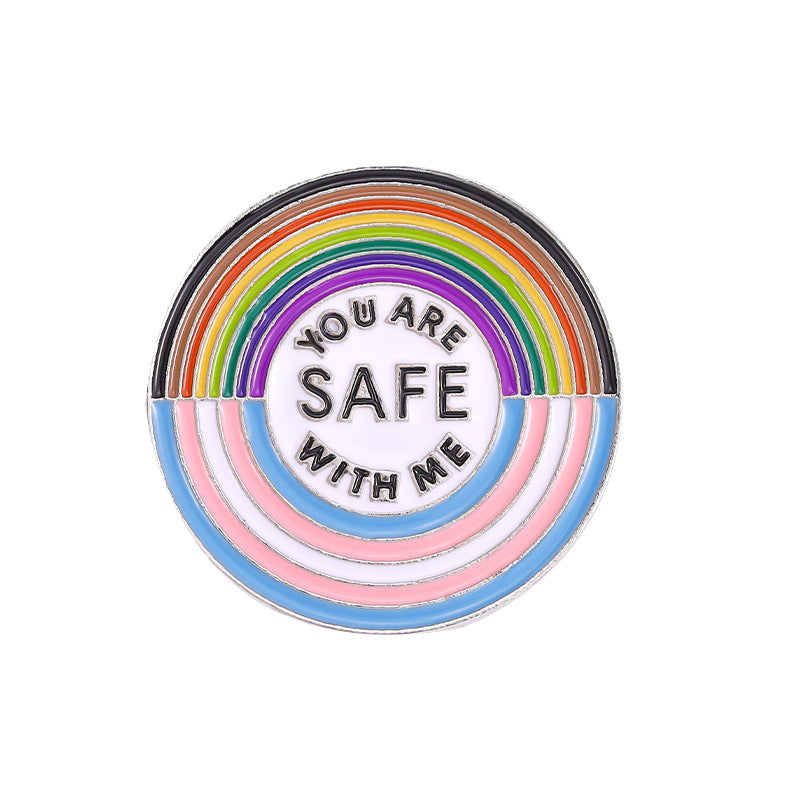 Aleación al por mayor LGBT Rainbow Broche